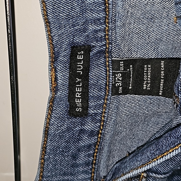 Sincerely Jules Elastic waist and ankle denim jeans Size 3/26 VGUC - Picture 4 of 11